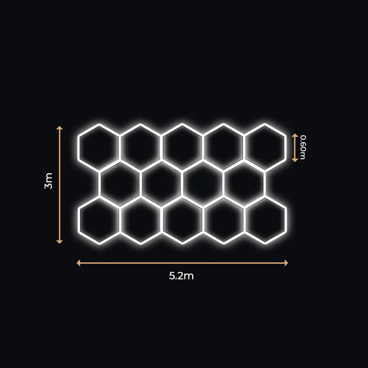 14 Lumini Hexagonale LED | Configurabile | Imperium LED
