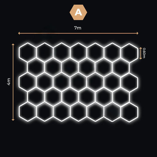 33 Lumini Hexagonale LED | Configurabile | Imperium LED