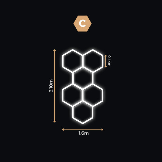 6 Lumini Hexagonale LED | Configurabile | Imperium LED