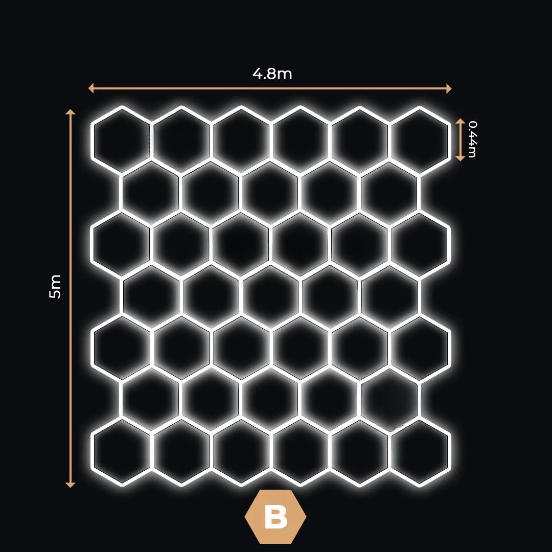 39 Lumini Hexagonale LED | Configurabile | Imperium LED