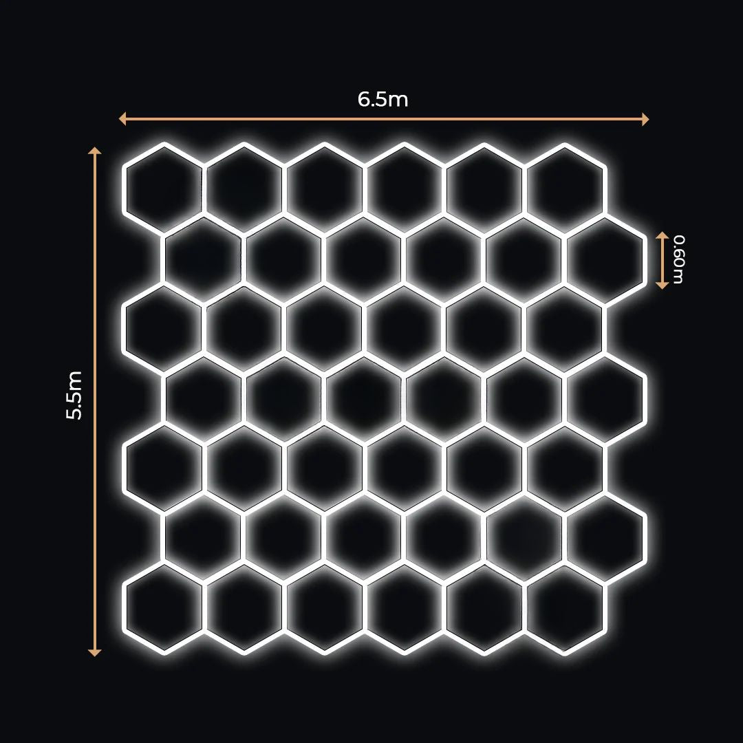 42 Lumini Hexagonale LED | Configurabile | Imperium LED