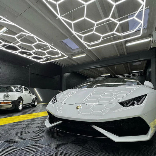 Lumini Hexagonale LED | Standard | Chenar Alb | Configurabil