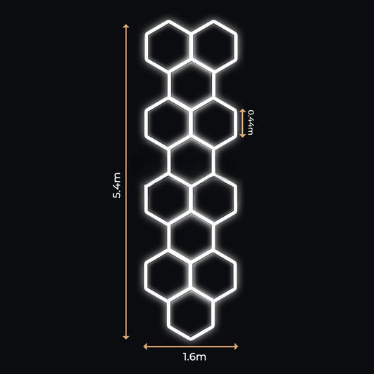12 Lumini Hexagonale LED | Configurabile | Imperium LED