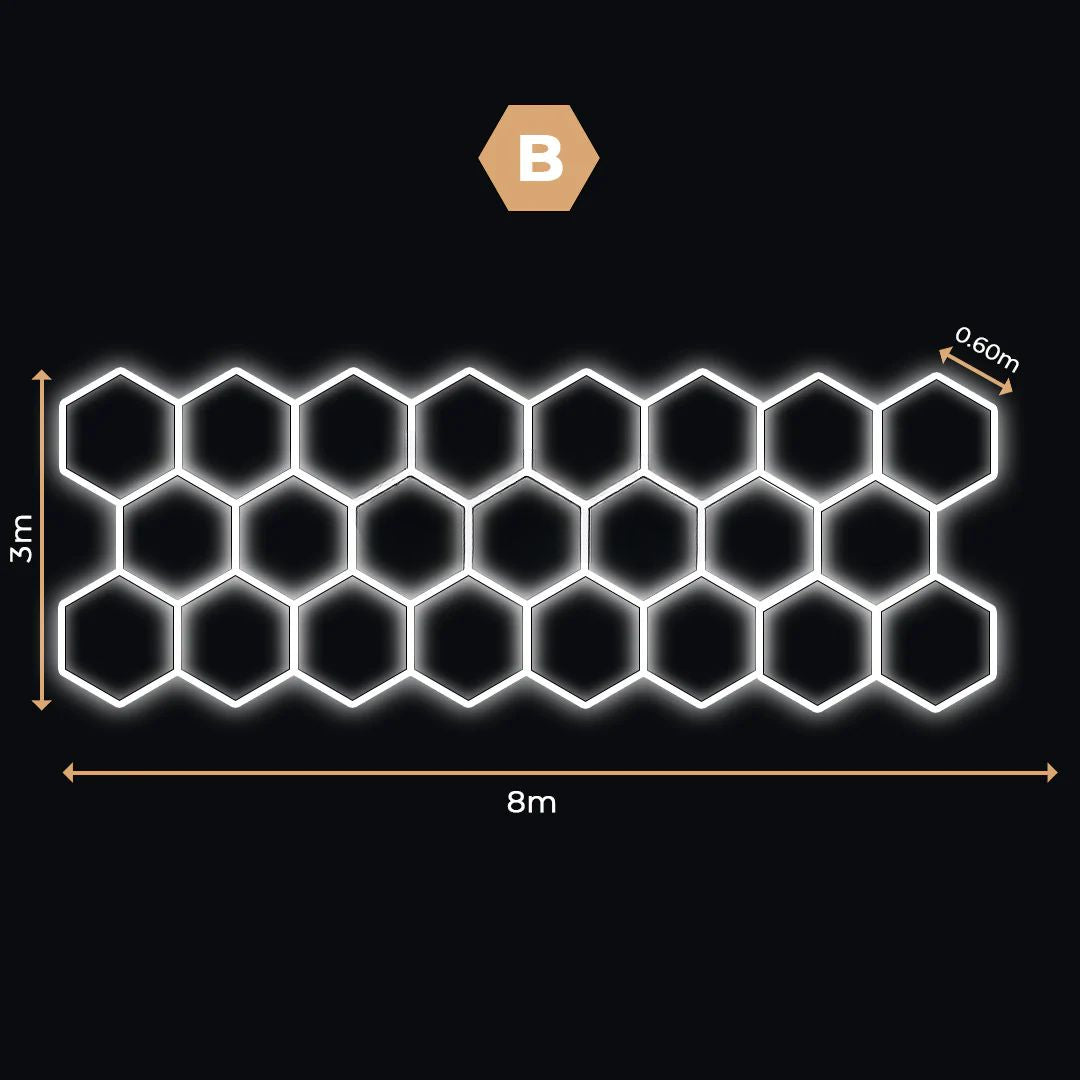 23 Lumini Hexagonale LED | Configurabile | Imperium LED