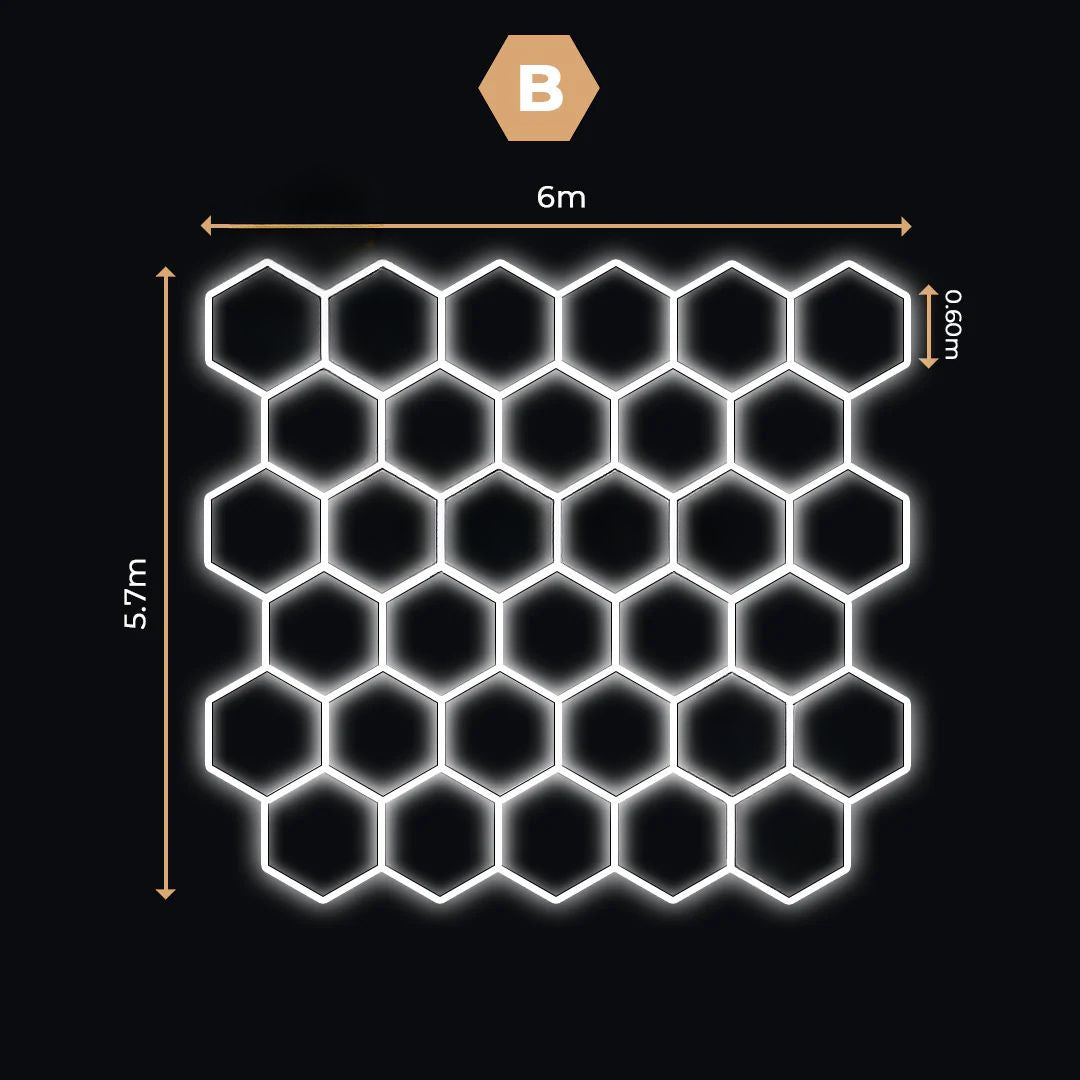 33 Lumini Hexagonale LED | Configurabile | Imperium LED