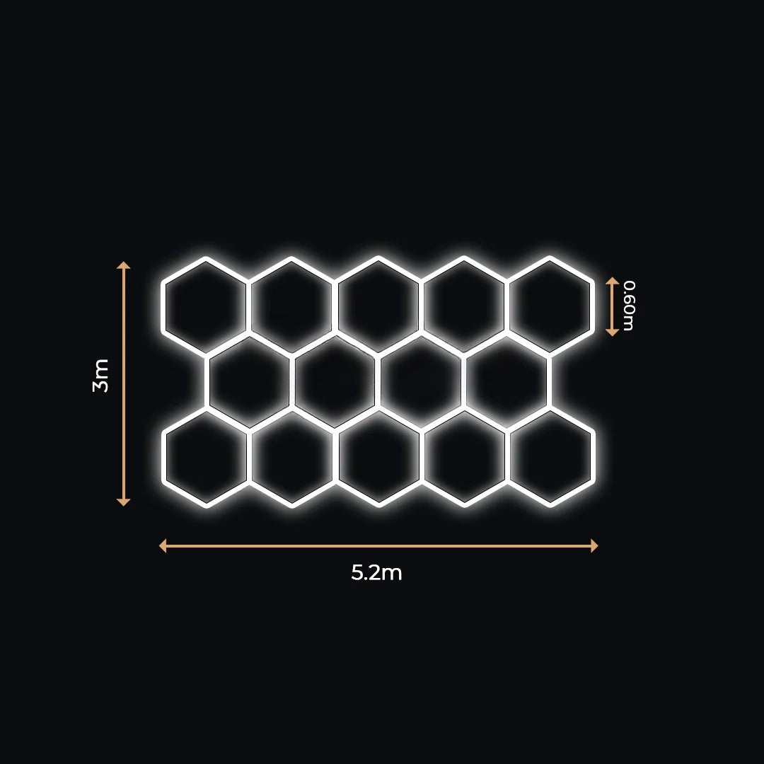 14 Lumini Hexagonale LED | Configurabile | Imperium LED