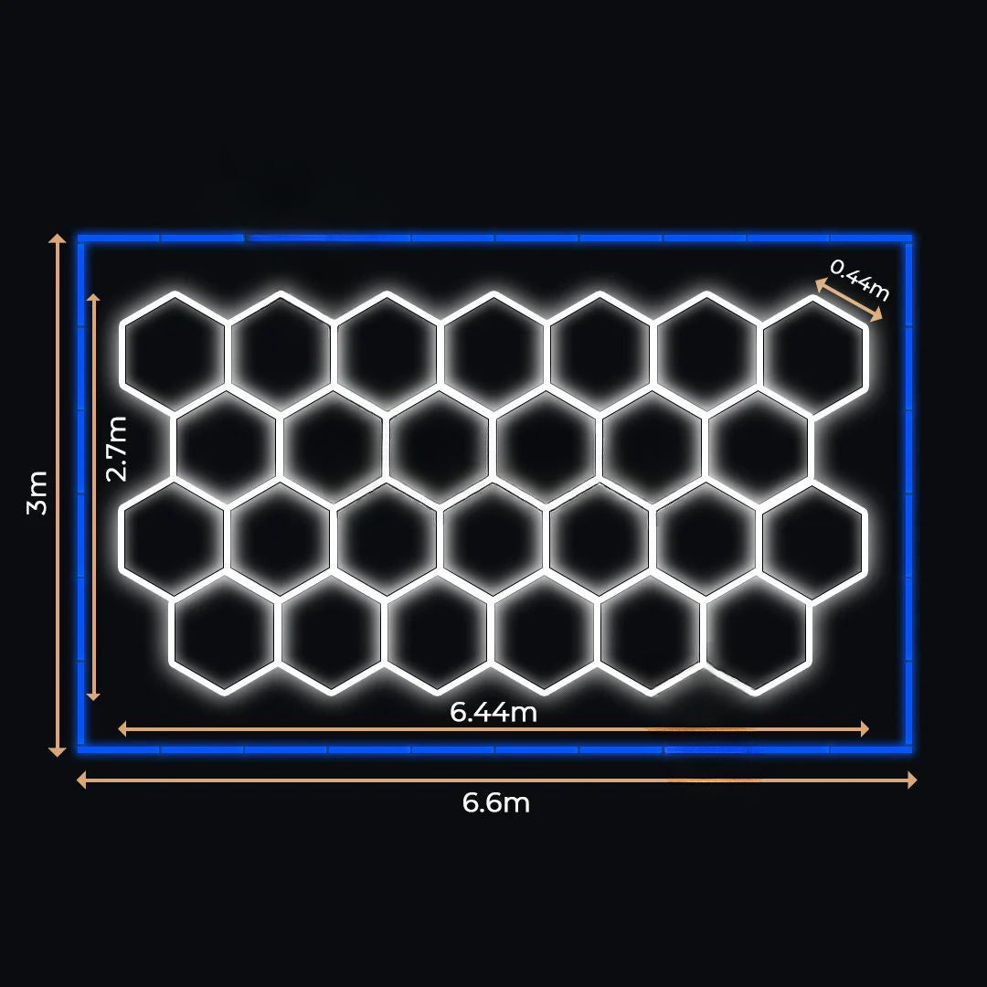 26 Lumini Hexagonale LED | Configurabile | Imperium LED