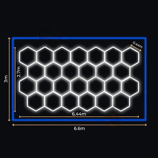 26 Lumini Hexagonale LED | Configurabile | Imperium LED