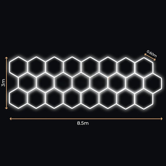 24 Lumini Hexagonale LED | Configurabile | Imperium LED