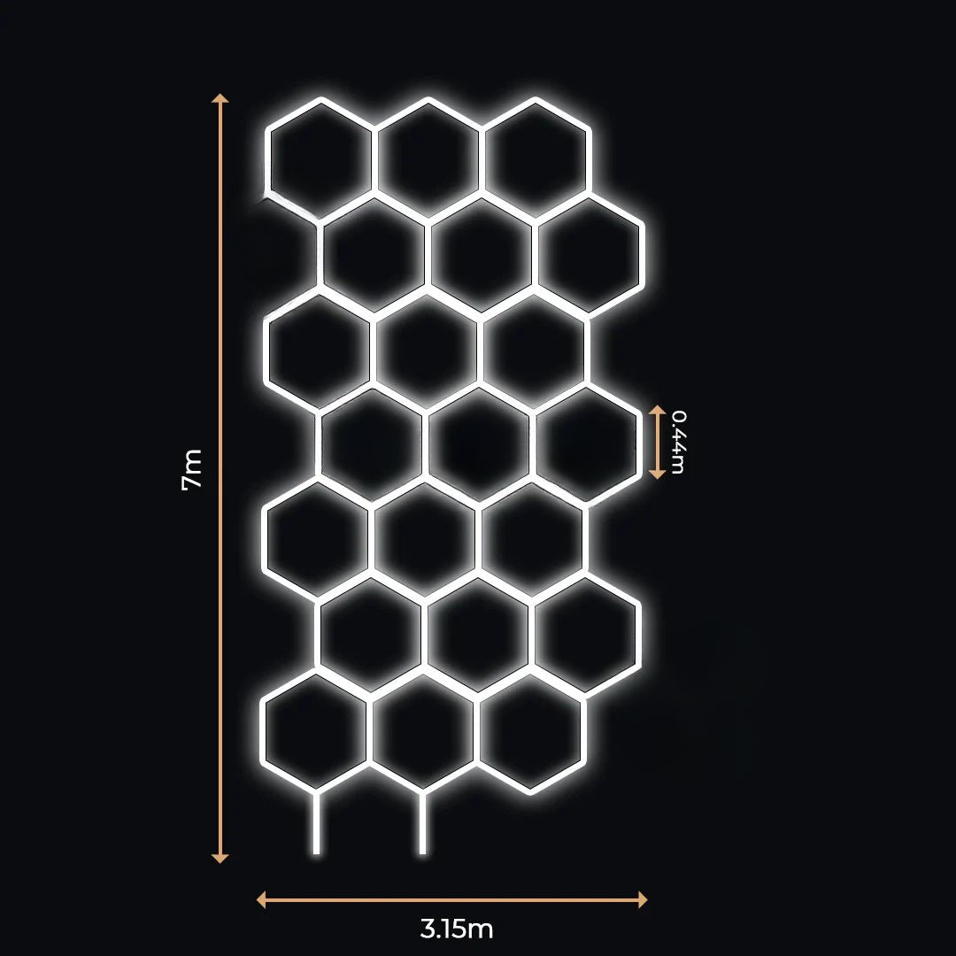 21 Lumini Hexagonale LED | Configurabile | Imperium LED