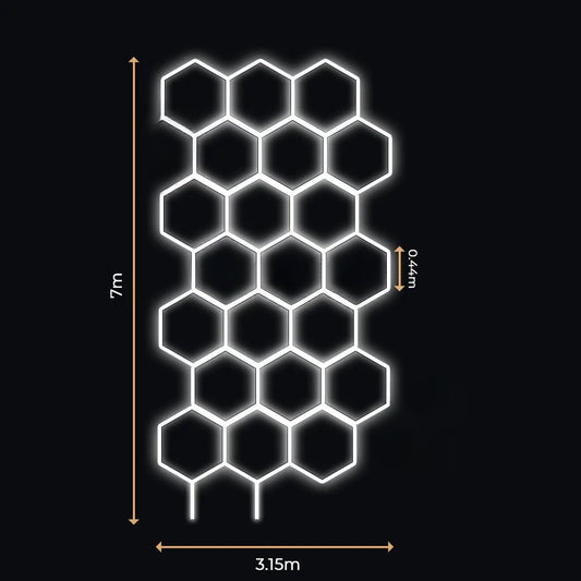 21 Lumini Hexagonale LED | Configurabile | Imperium LED