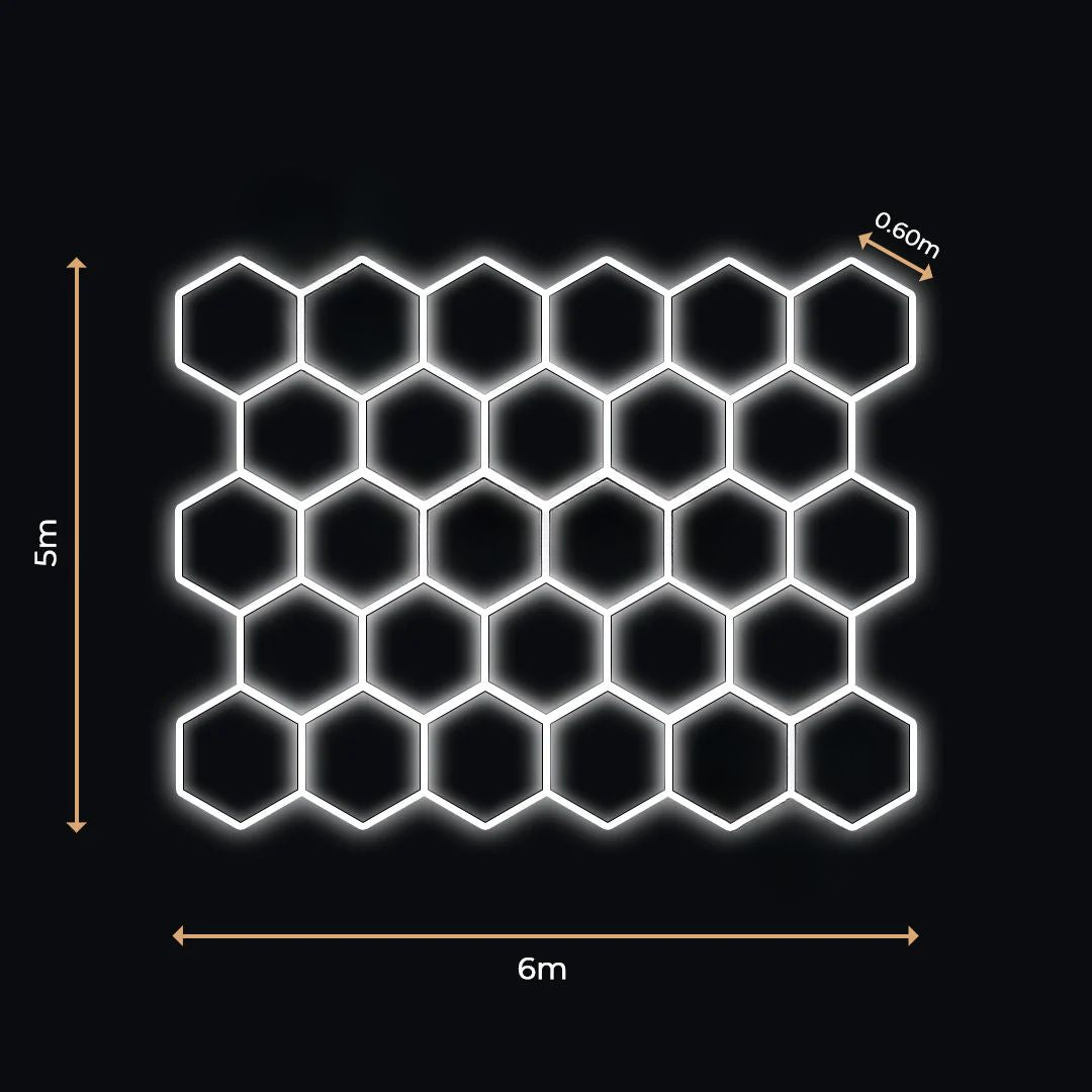 28 Lumini Hexagonale LED | Configurabile | Imperium LED