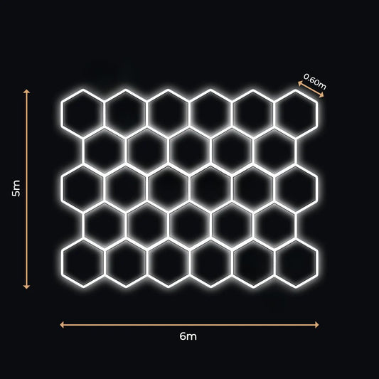28 Lumini Hexagonale LED | Configurabile | Imperium LED