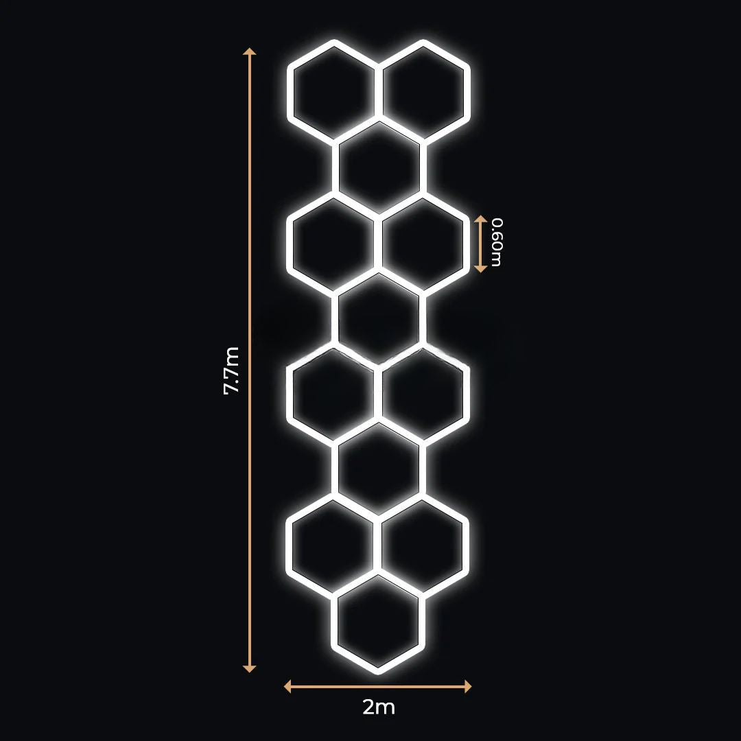 12 Lumini Hexagonale LED | Configurabile | Imperium LED