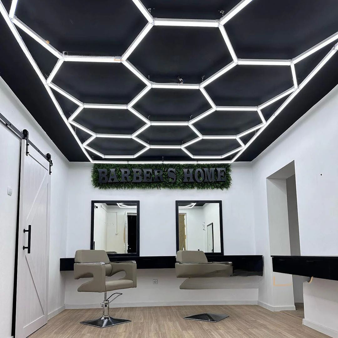 Lumini Hexagonale LED | Standard | Chenar Alb | Configurabil