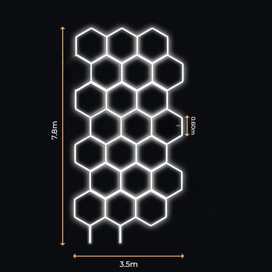 21 Lumini Hexagonale LED | Configurabile | Imperium LED