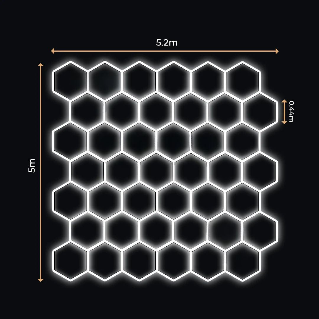 42 Lumini Hexagonale LED | Configurabile | Imperium LED