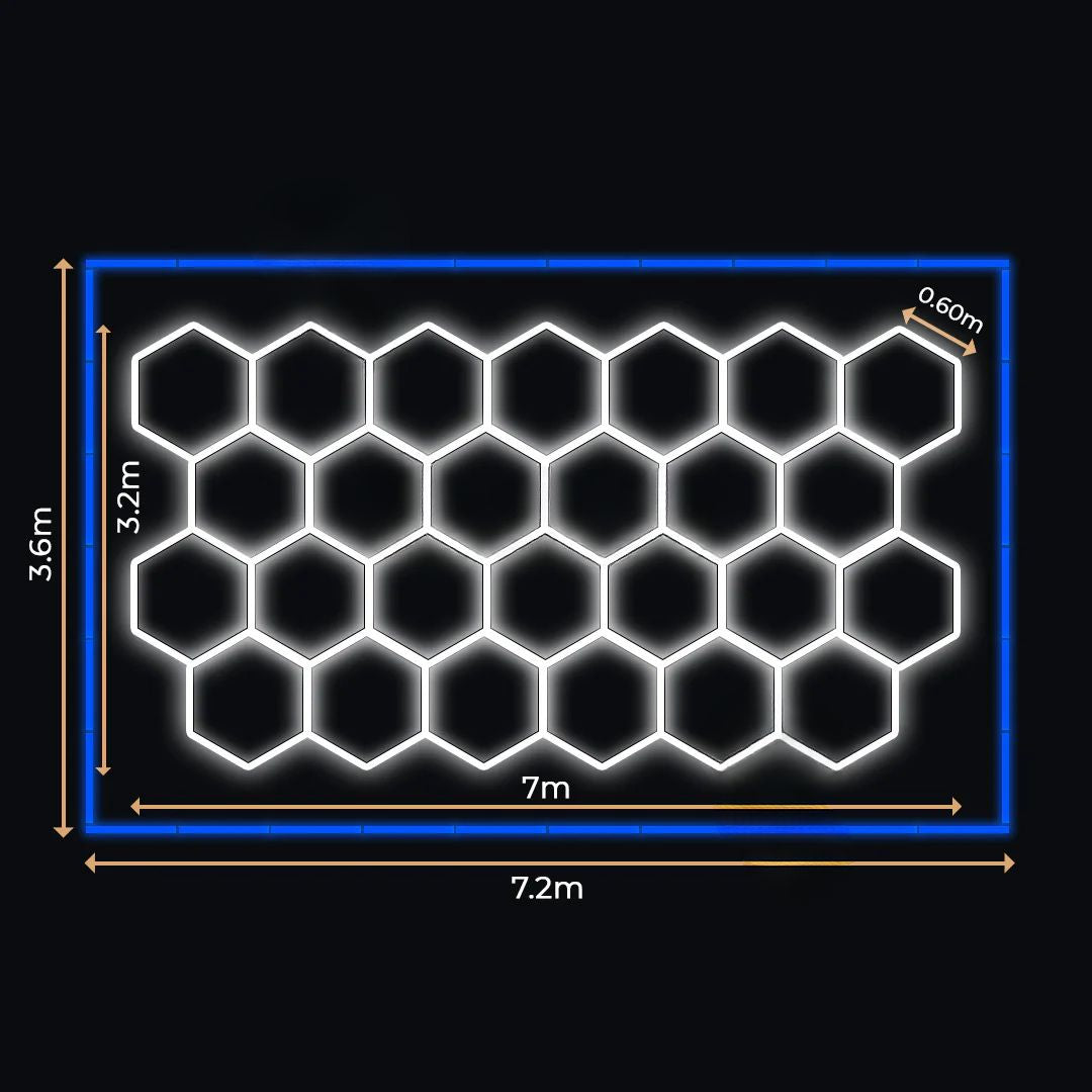 26 Lumini Hexagonale LED | Configurabile | Imperium LED