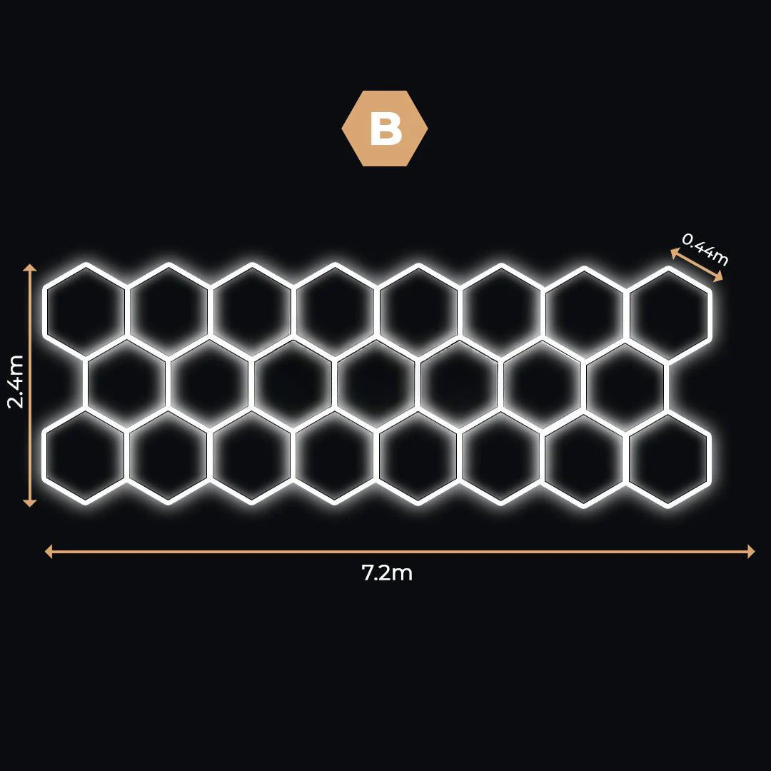 23 Lumini Hexagonale LED | Configurabile | Imperium LED