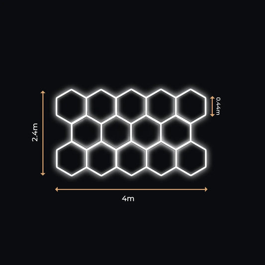 14 Lumini Hexagonale LED | Configurabile | Imperium LED