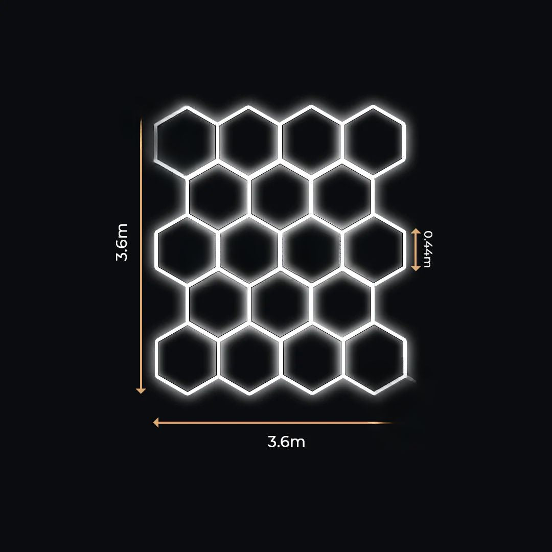 18 Lumini Hexagonale LED | Configurabile | Imperium LED