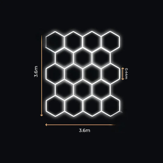 18 Lumini Hexagonale LED | Configurabile | Imperium LED