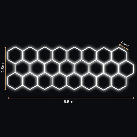 24 Lumini Hexagonale LED | Configurabile | Imperium LED