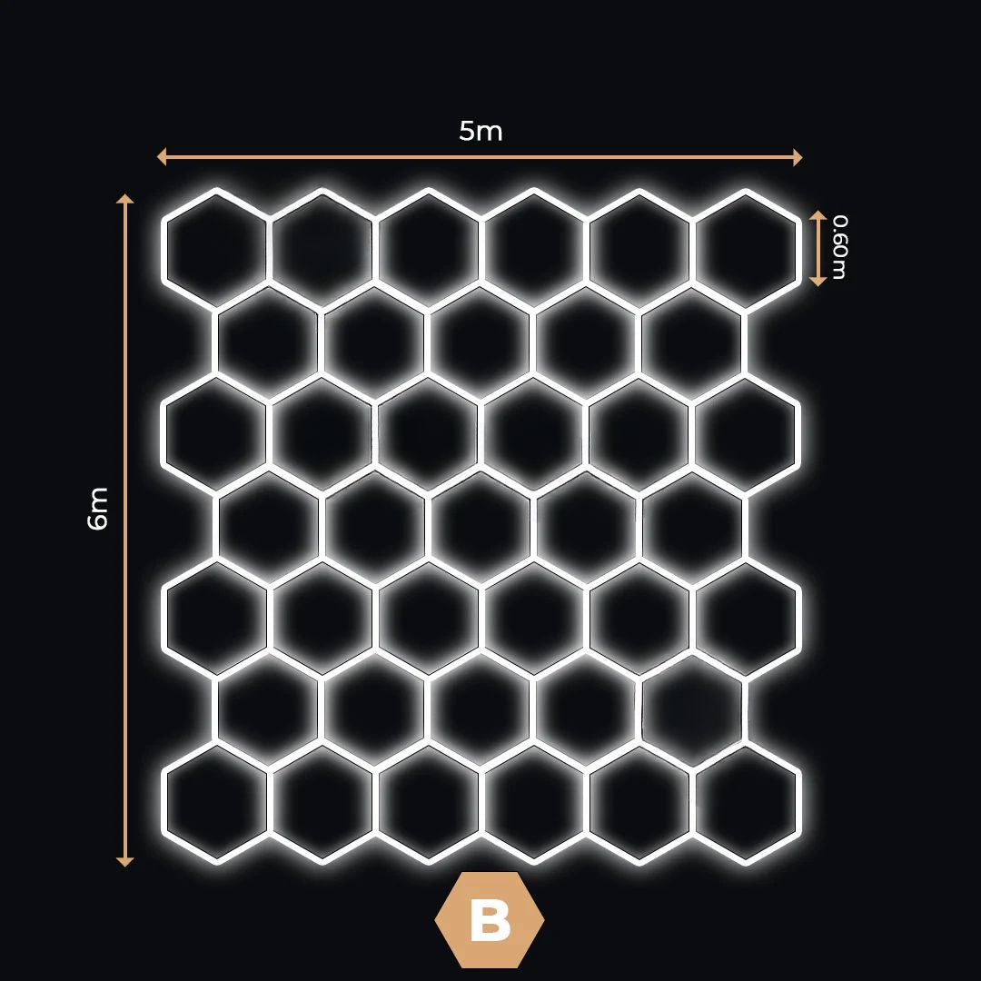 39 Lumini Hexagonale LED | Configurabile | Imperium LED