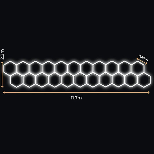 22 Lumini Hexagonale LED | Configurabile | Imperium LED