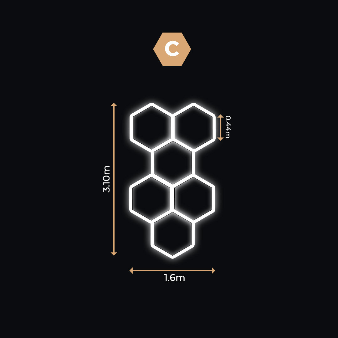 6 Lumini Hexagonale LED | Configurabile | Imperium LED